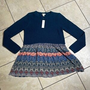 XL sweater contrast blouse top